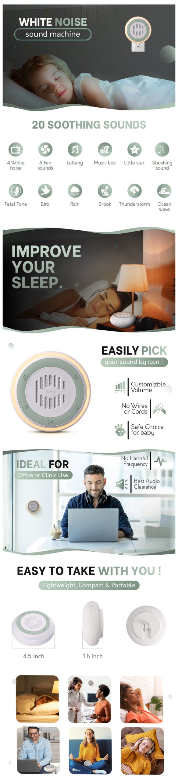 Sound Machine Amazon A+ Content Design